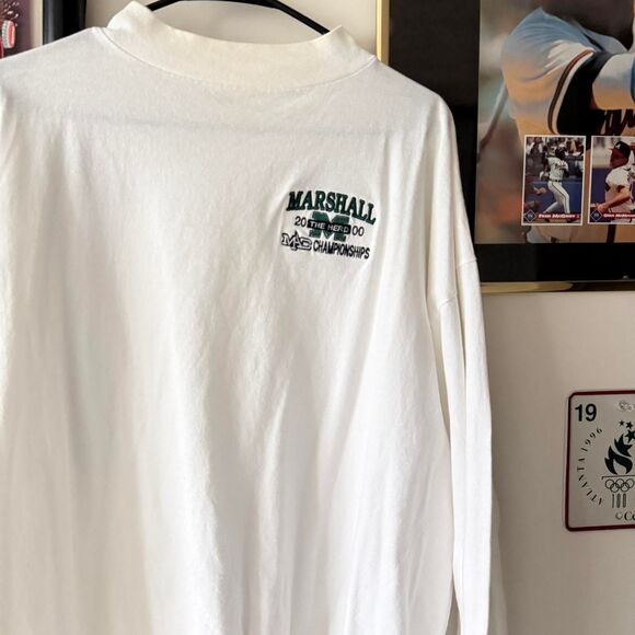 Champro Men's White and Green T-shirt - Picture 3 of 5